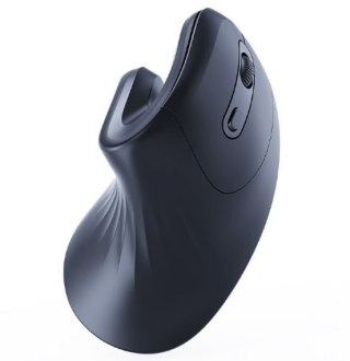 Gembird Mysz ergonomiczna 6 przycisków czarna bezprzewodowa