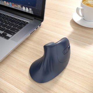 Gembird Mysz ergonomiczna 6 przycisków czarna bezprzewodowa