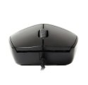 Mysz optyczna RAPOO N100 przewodowa ergonomiczna czarna 1600 DPI
