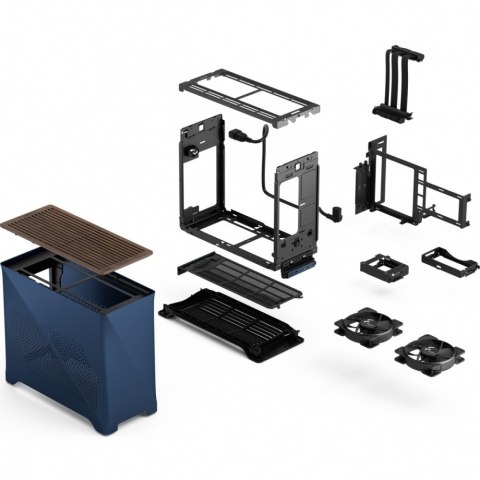 Obudowa Fractal Design Era 2 Midnight Blue kompaktowa SFF z chłodzeniem wodnym