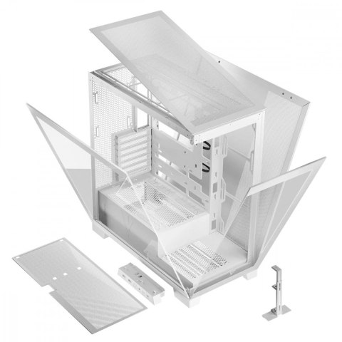 Obudowa komputerowa MODECOM Volcano Space MIDI biała szklana bez wentylatorów
