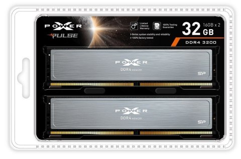 Pamięć RAM DDR4 Silicon Power XPOWER Pulse 32GB 3200MHz CL16 2x16GB