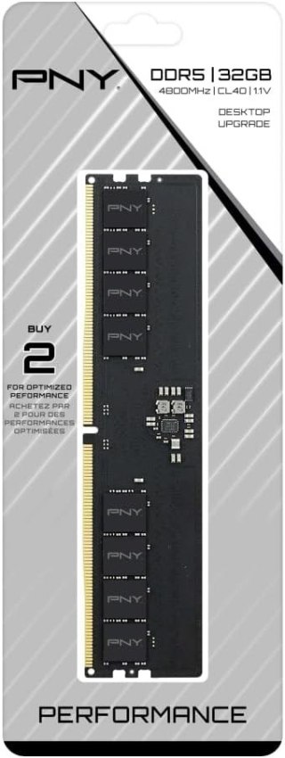 Pamięć PNY DDR5 32GB 4800MHz wydajna pamięć do PC