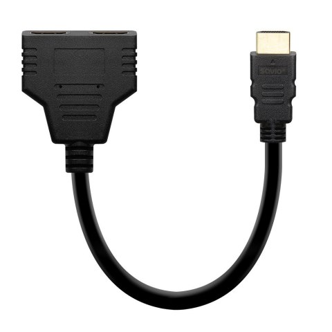 Pasywny splitter HDMI (M) - HDMI (Ż) x 2 Savio AK-77 rozdzielacz ze wsparciem 1080p