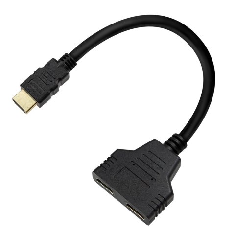 Pasywny splitter HDMI (M) - HDMI (Ż) x 2 Savio AK-77 rozdzielacz ze wsparciem 1080p