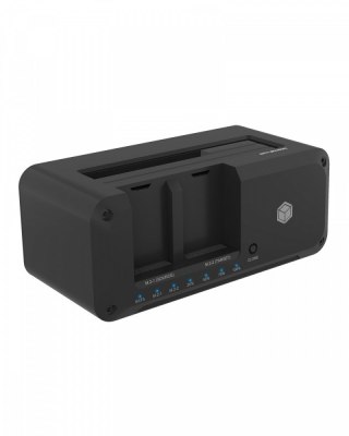 Stacja dokująca IcyBox IB-2924MSCL-C31 klonowanie do 1x M.2 NVMe i HDD/SSD
