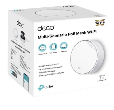 TP-LINK Deco X50-PoE AX3000 system WiFi 6 Mesh z PoE