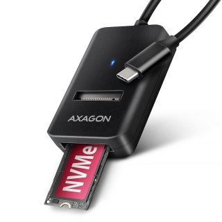 Adapter AXAGON ADM2-CM USB-C Gen2 M2 NVMe SATA szybki kompaktowy