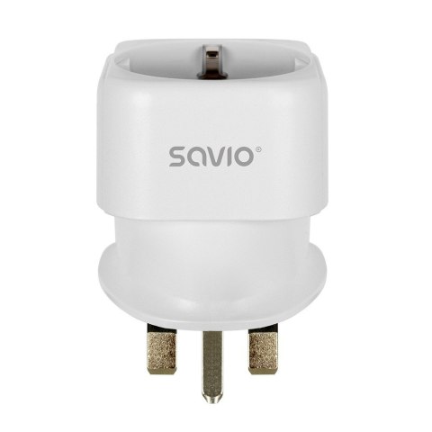 Adapter podróżny SAVIO AP-04 kompaktowy gniazdo EU wtyk UK