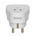 Adapter podróżny AP-01 Savio US EU kompaktowy bezpieczny 3750 W