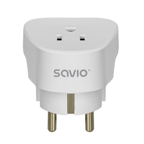 Adapter podróżny AP-01 Savio US EU kompaktowy bezpieczny 3750 W