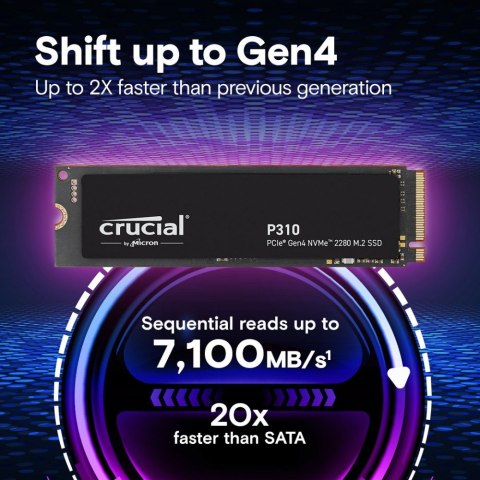 Dysk SSD Crucial P310 1TB M.2 NVMe PCIe 4.0 7100 MB/s szybki