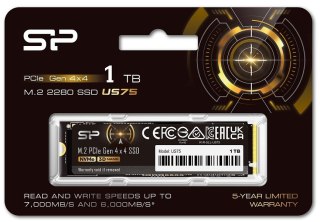 Dysk SSD Silicon Power US75 1TB M.2 PCIe Gen4x4 NVMe szybki 7000MB/s