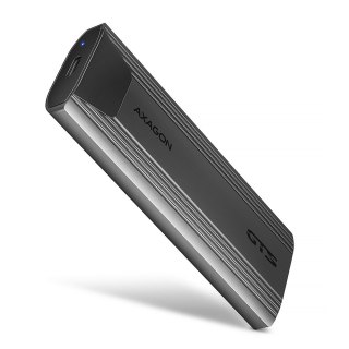Obudowa AXAGON EEM2-GTS2 aluminiowa bezśrubowa USB-C M.2 NVMe SATA SSD