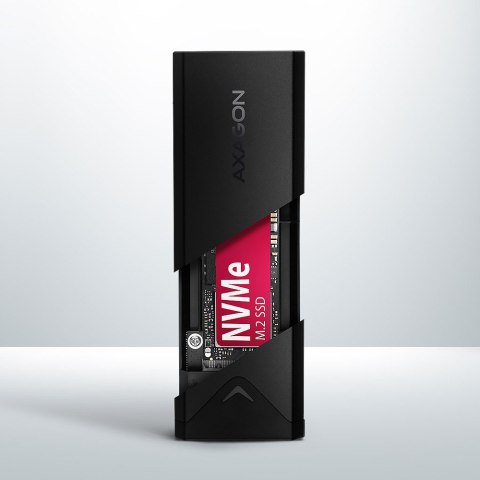 Obudowa zewnętrzna AXAGON EEM2-UB2 USB-C 10Gbps M.2 NVMe 42 60 80 mm czarna