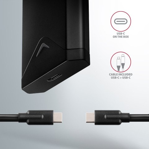 Obudowa zewnętrzna AXAGON EEM2-UB2 USB-C 10Gbps M.2 NVMe 42 60 80 mm czarna