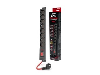 Listwa zasilająca Acar R8 POWER 5m 16A przeciwprzepięciowa 8 gniazd