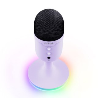Mikrofon Trust GXT234P Yunix USB fioletowy gamingowy z RGB LED