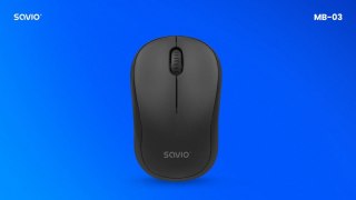 Mysz bezprzewodowa Savio MB-03 1000 DPI uniwersalna do biura