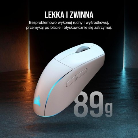 Myszka bezprzewodowa Corsair M75 biała gamingowa RGB lekka