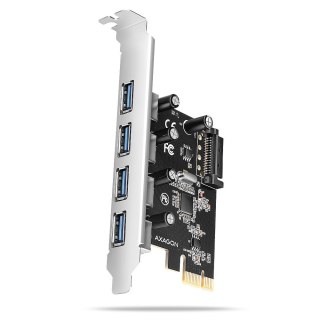 Kontroler AXAGON PCEU-430RS PCIe 4x porty USB 3.2 Gen 1 Renesas UASP