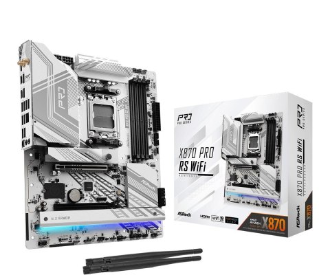 Płyta główna ASRock X870 Pro RS WiFi AM5 4DDR5 ATX z PCIe 5.0