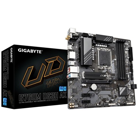 Płyta główna Gigabyte B760M DS3H AX mATX z DDR5 6+2+1