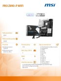 Płyta główna MSI PRO Z890-P WIFI ATX 4DDR5 Intel Core Ultra