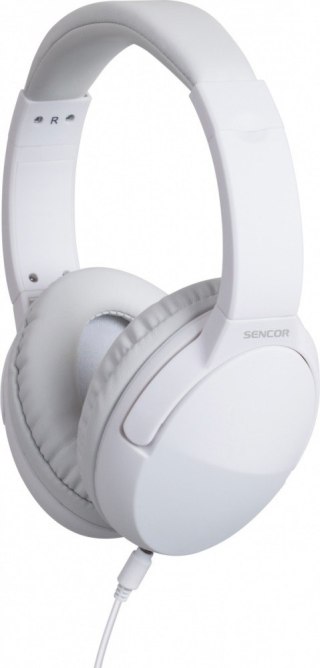 Słuchawki Stereo Sencor SEP 636WH 100dB przewodowe z mikrofonem 1,2m