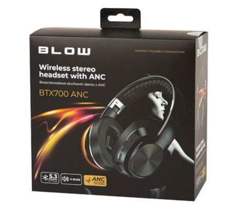 Słuchawki BLOW BTX700ANC bezprzewodowe Bluetooth 5.3 z ANC