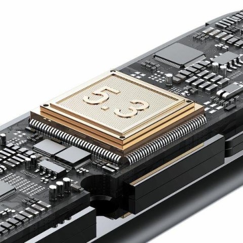 Słuchawki bluetooth 5.3 USAMS IF27 TWS czarne dynamiczny dźwięk 20h