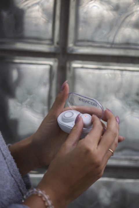 Słuchawki Bluetooth Sencor SEP 510BT WH TWS z wysoką jakością dźwięku