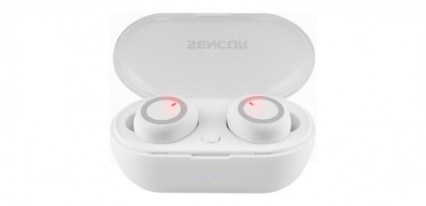 Słuchawki Bluetooth Sencor SEP 510BT WH TWS z wysoką jakością dźwięku