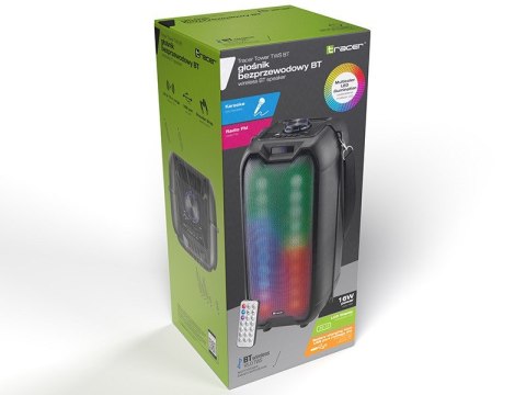 Głośnik Tracer Tower LED TWS Bluetooth mobilny z efektem RGB 16 W