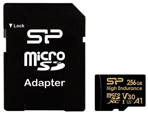 Karta pamięci microSDXC High Endurance 256GB V30 UHS-1 U3 A1 z adapterem