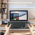 Klawiatura Techly bezprzewodowa z touchpadem LED Bluetooth RF 2.4GHz