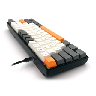 Klawiatura mechaniczna Media-Tech ZONE 61 MT1258 kompaktowa z przełącznikami RED