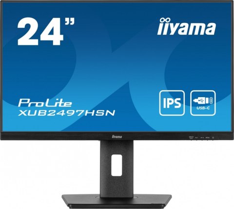 Monitor IIYAMA ProLite XUB2497HSN-B2 24 IPS z USB-C Dock HDMI