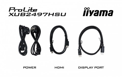 Monitor IIYAMA ProLite XUB2497HSU-B2 24 IPS FHD regulowany ergonomicznym