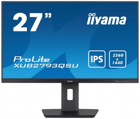 Monitor IIYAMA ProLite XUB2793QSU-B7 27 QHD IPS 100Hz z regulacją wysokości