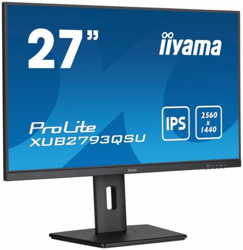 Monitor IIYAMA ProLite XUB2793QSU-B7 27 QHD IPS 100Hz z regulacją wysokości