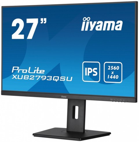 Monitor IIYAMA ProLite XUB2793QSU-B7 27 QHD IPS 100Hz z regulacją wysokości
