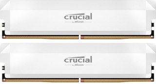 Pamięć DDR5 Crucial Pro OC 32GB 6400MHz CL38 biała z radiatorem