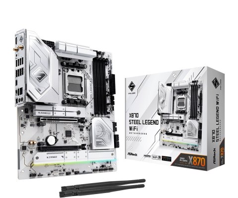 Płyta główna ASRock X870 STEEL LEGEND WIFI AM5 ATX DDR5 z M.2