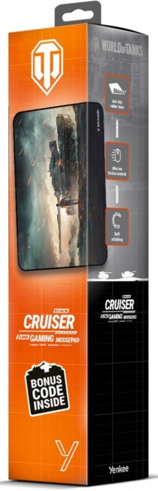 Podkładka pod mysz YENKEE CRUISER WT47 gamingowa limitowana edycja World of Tanks