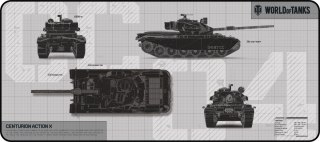 Podkładka pod mysz YENKEE DEFENDER WT90 gamingowa limitowana World of Tanks
