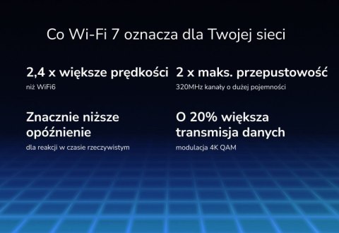 Router Netgear WiFi 7 Nighthawk RS600 18 Gb/s szybki zasięg 360°