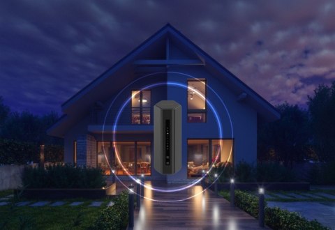 Router WiFi 7 Netgear Nighthawk RS200 6.5 Gb/s szybki zasięg 360°