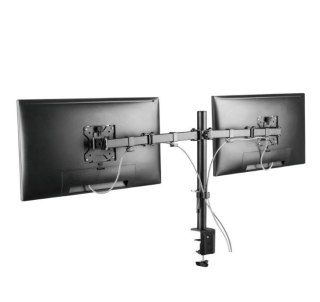 Uchwyt biurkowy Techly ICA-LCD 582-D na dwa monitory 13-32 cali 8kg czarny