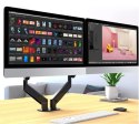 Uchwyt na dwa monitory Techly 17-32 cali biurkowy obrotowy gazowy